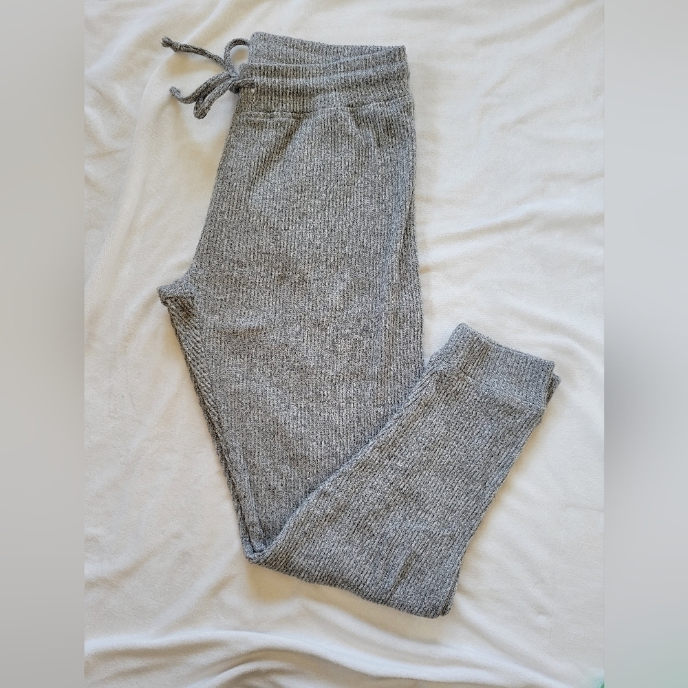 Love Charm Sport grey ribbed lounge joggers M